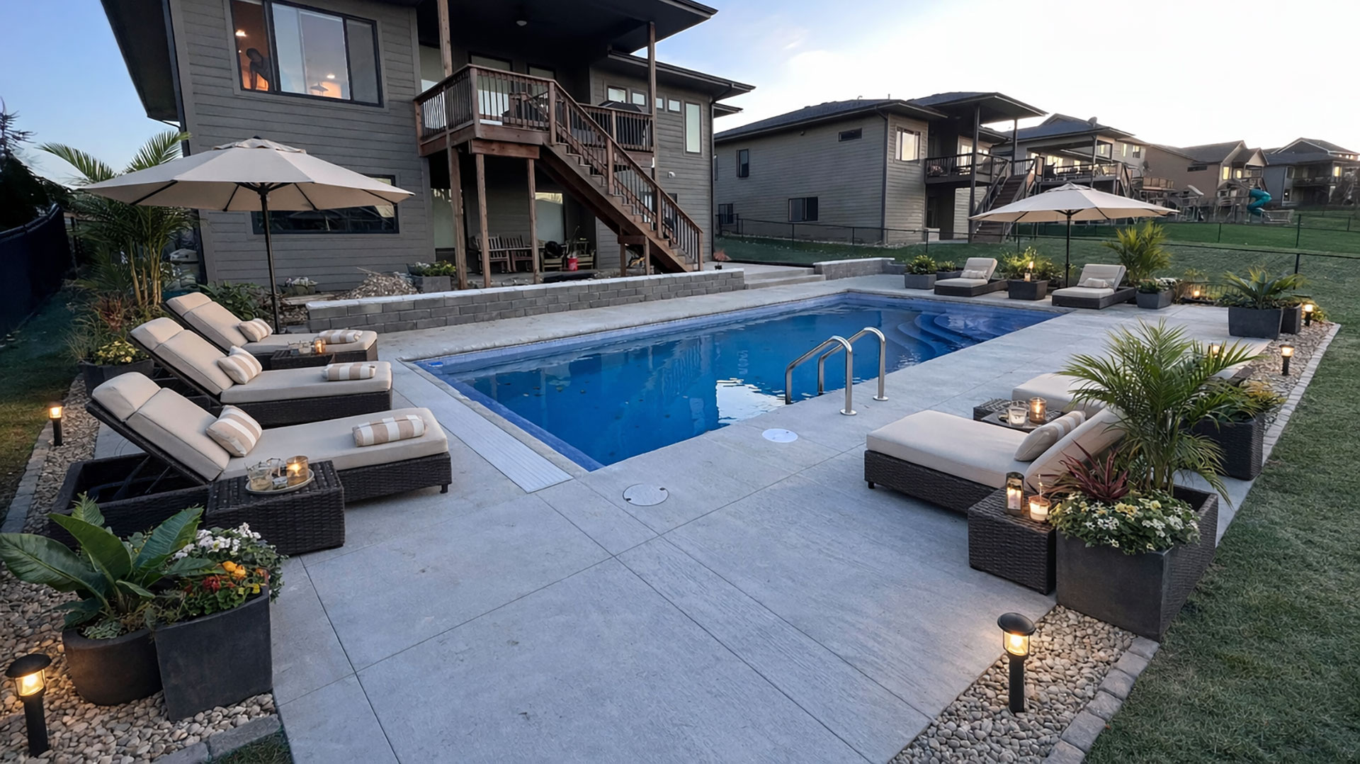 Colors & Finishes - Blue Steam Pools & Spas